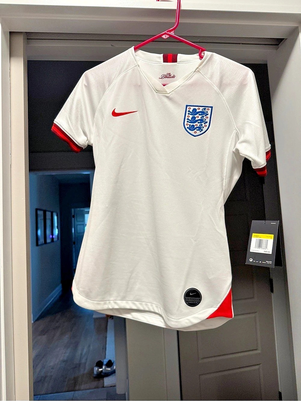 Nike England Stadium Home Jersey Women'Small Soccer Jersey Size Small NWT